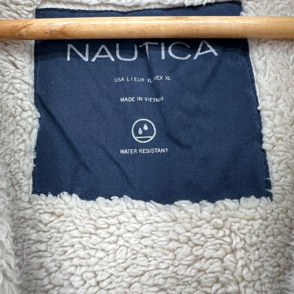 Nautica Women's L Blue Utility Parka Jacket